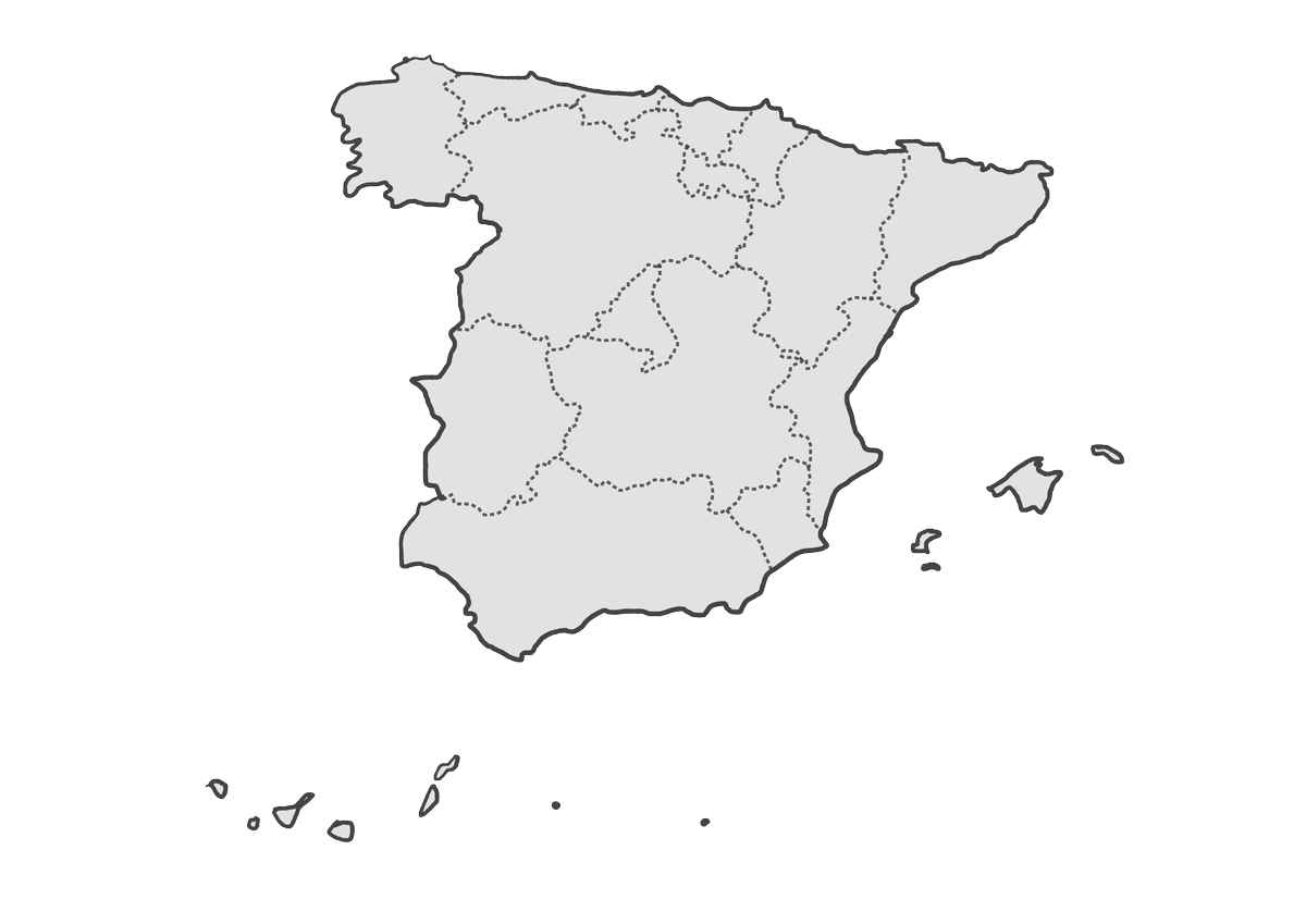 Mapa mudo España